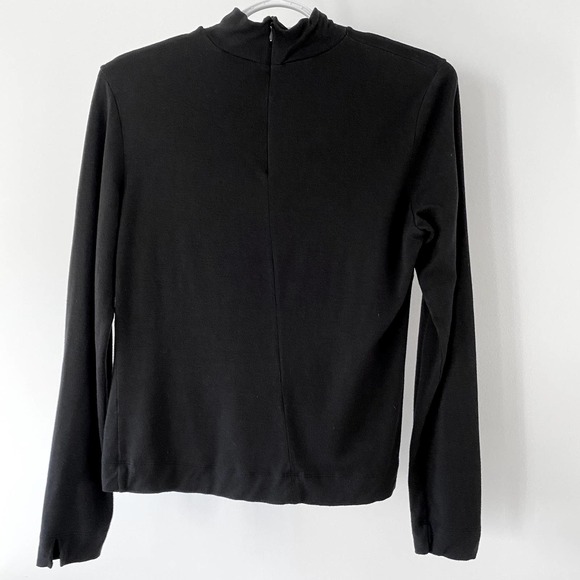Ann Taylor Black Long sleeve Turtleneck Top Size Medium - Picture 6 of 9
